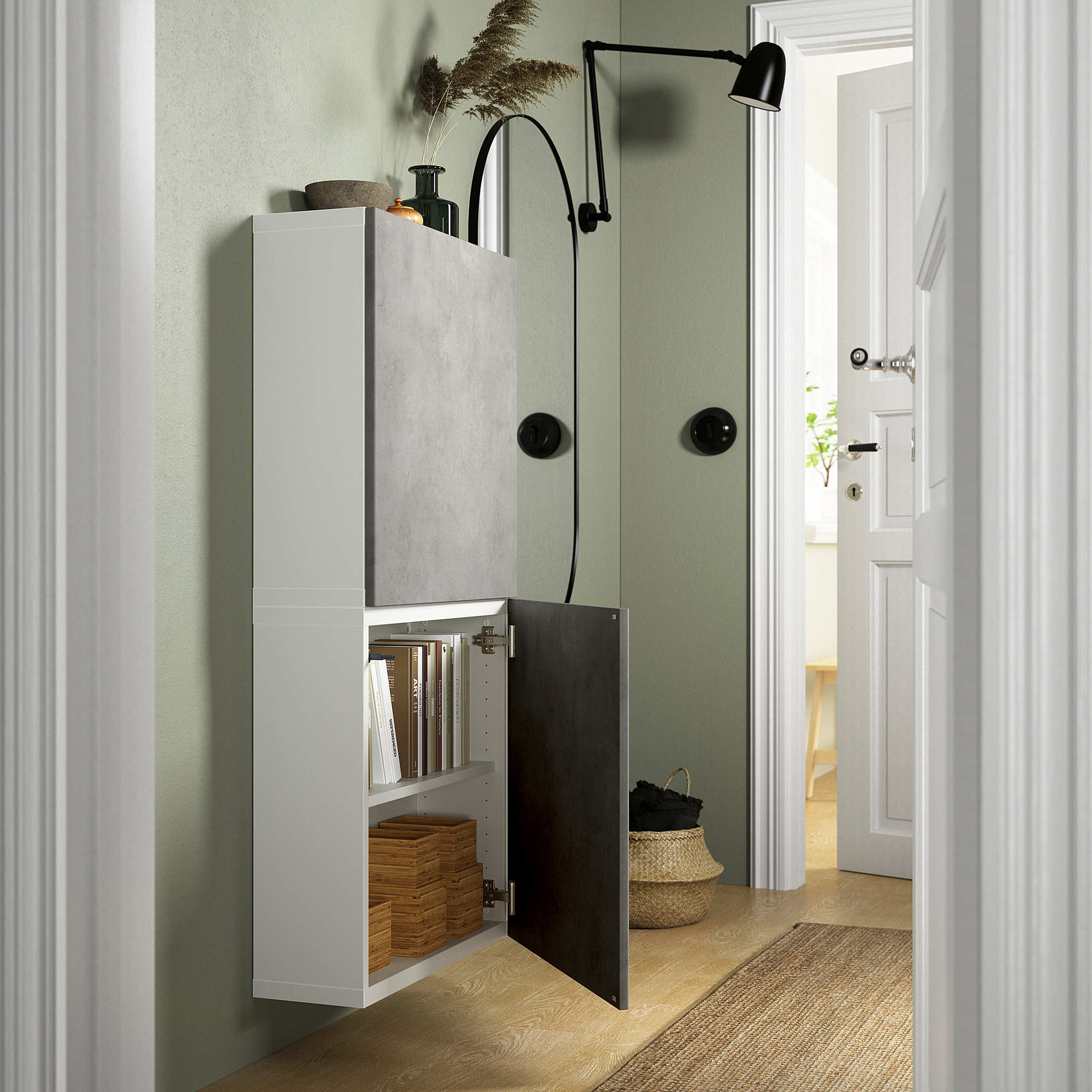 BESTÅ wall-mounted cabinet combination