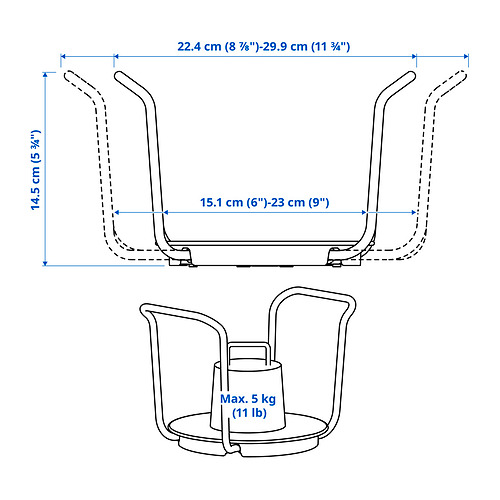 UPPDATERA plate holder