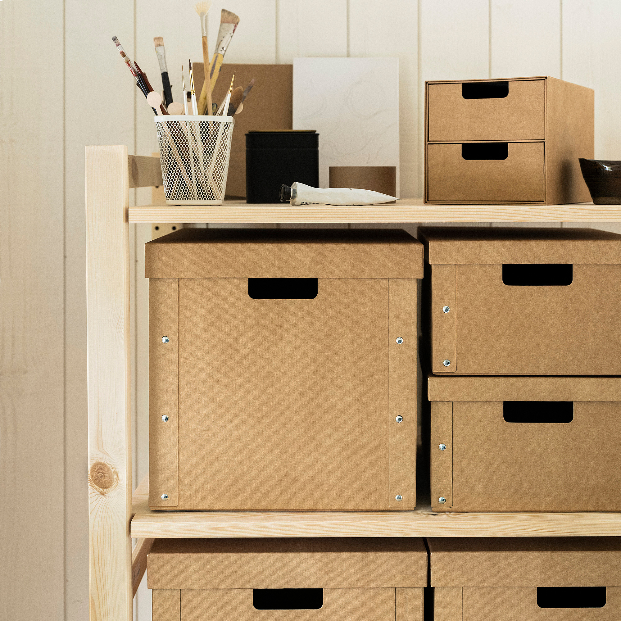 GÄRDESGÅRD storage box with lid