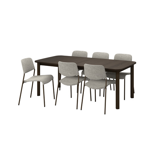 UDMUND/STRANDTORP table and 6 chairs