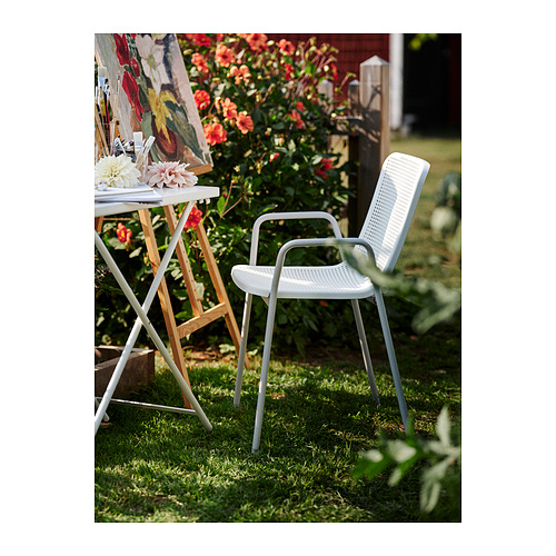 TORPARÖ chair with armrests, in/outdoor