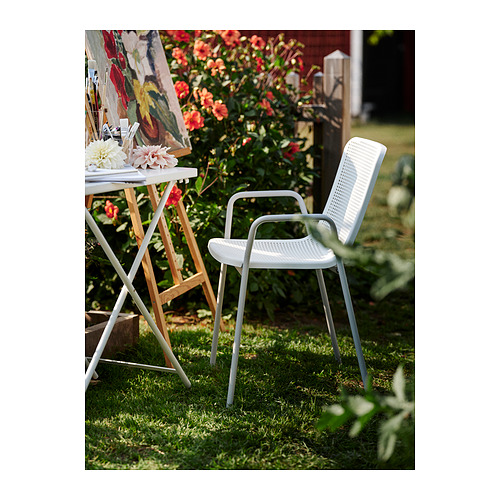 TORPARÖ chair with armrests, outdoor