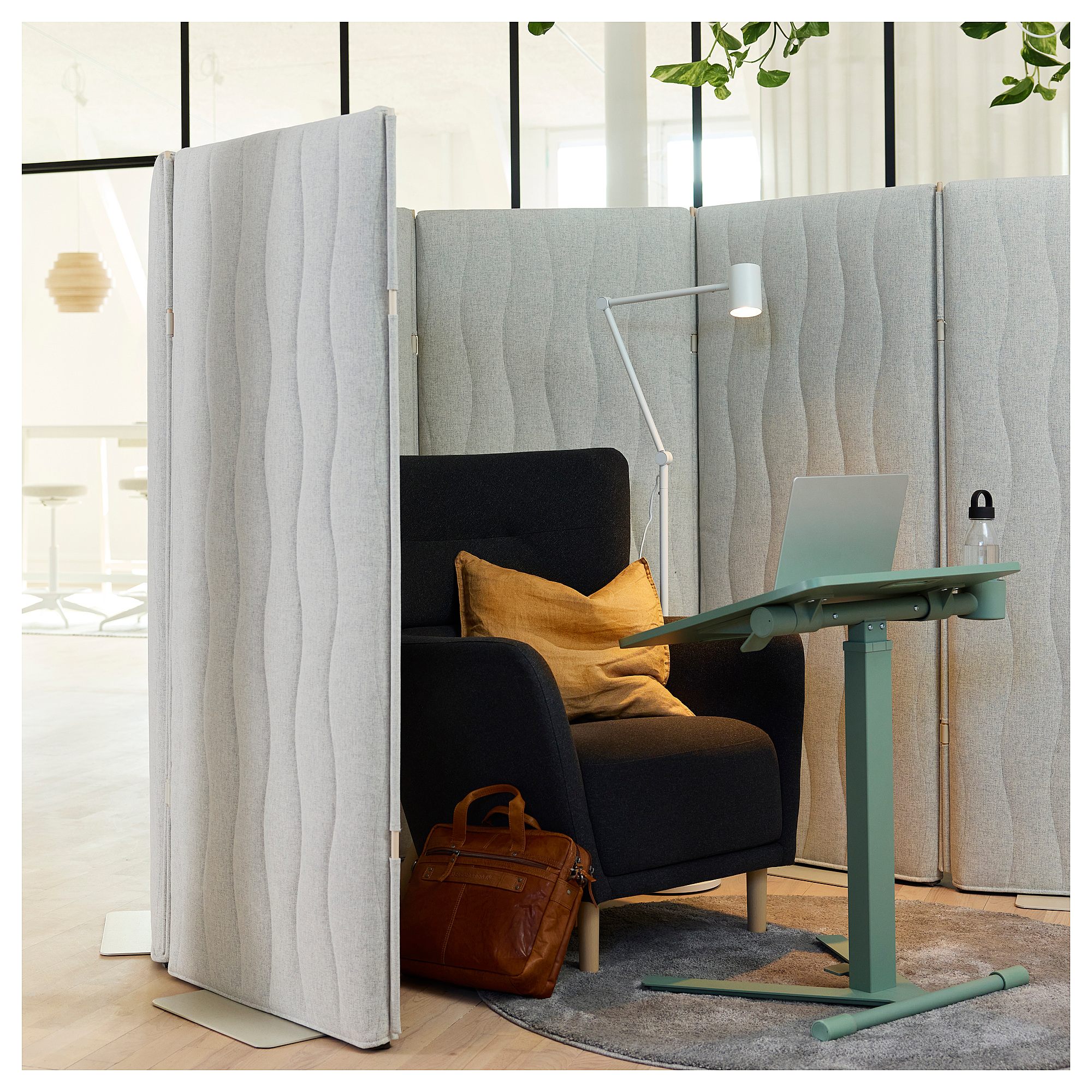 MITTZON acoustic screen, floor standing