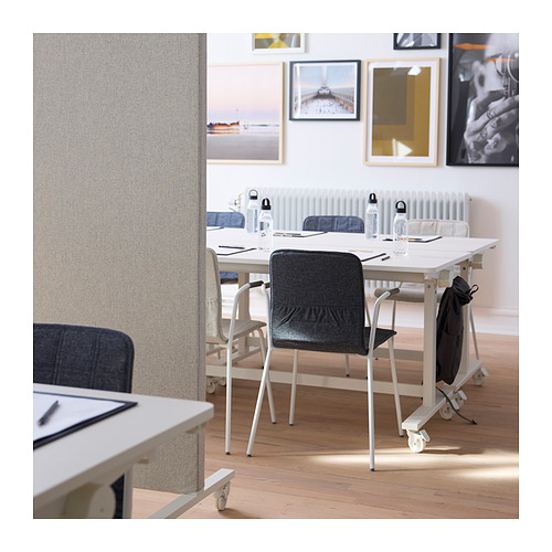 MITTZON foldable table with castors