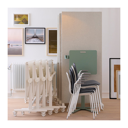 MITTZON foldable table with castors