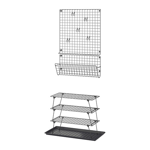 BAGGMUCK/GREJIG - 玄關傢具，6件套裝, 灰色 | IKEA 香港及澳門 - E1007008_S4