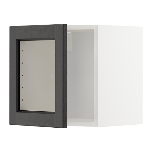 METOD wall cabinet with glass door