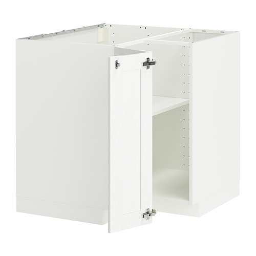 METOD corner base cabinet with shelf