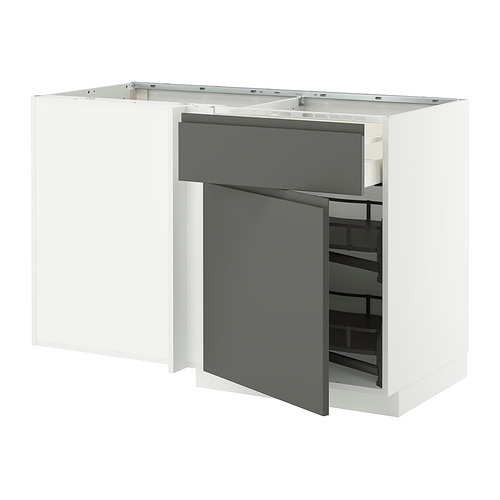METOD/MAXIMERA corner base cab w drawer and p-out