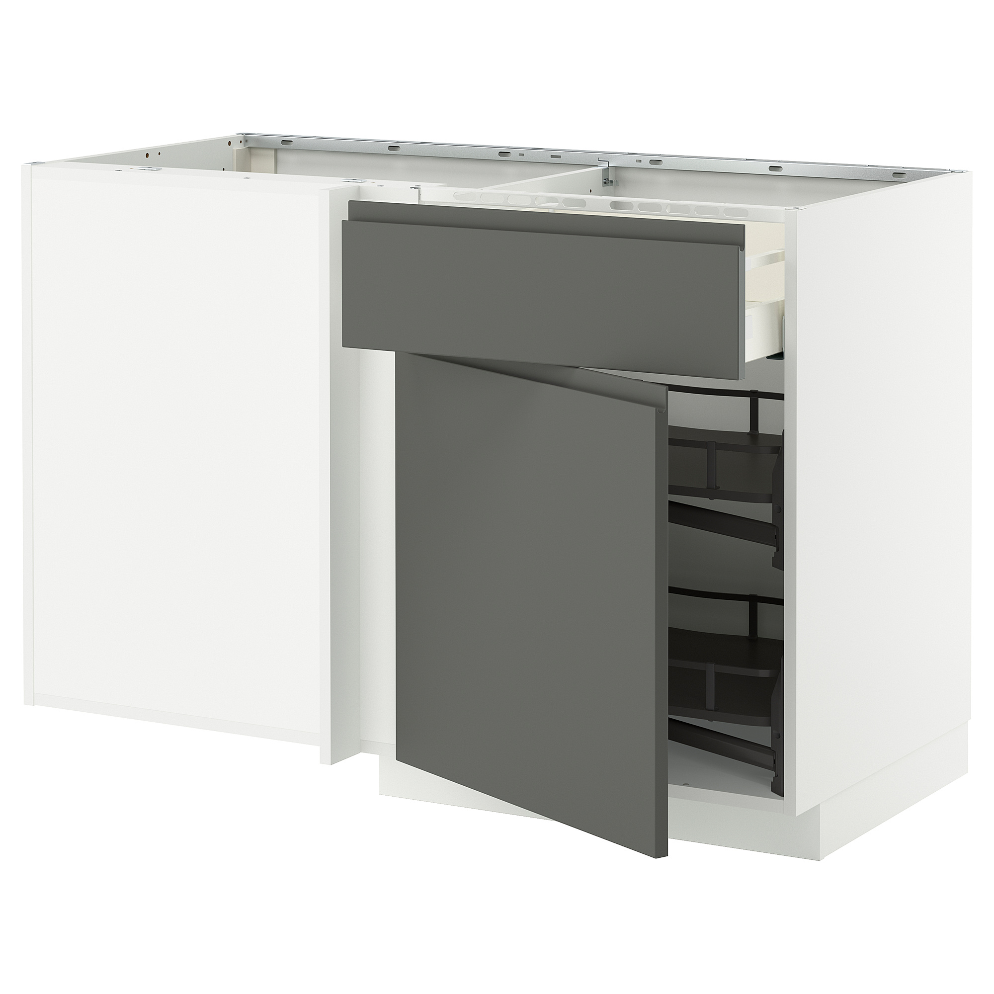 METOD/MAXIMERA corner base cab w drawer and p-out