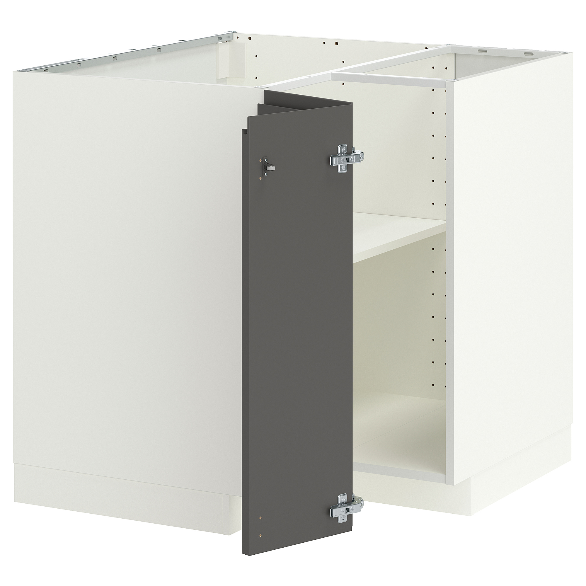 METOD corner base cabinet with shelf