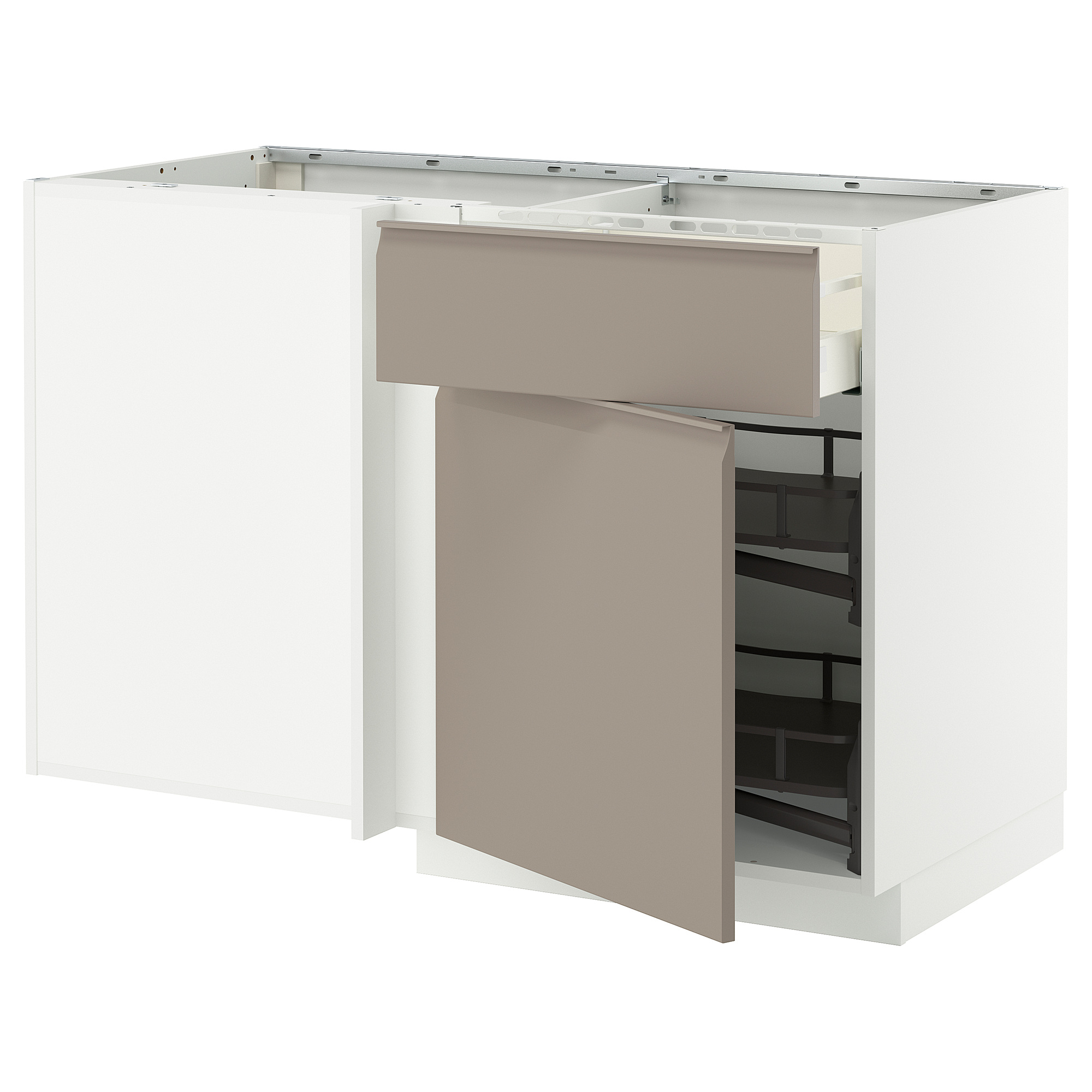 METOD/MAXIMERA corner base cab w drawer and p-out