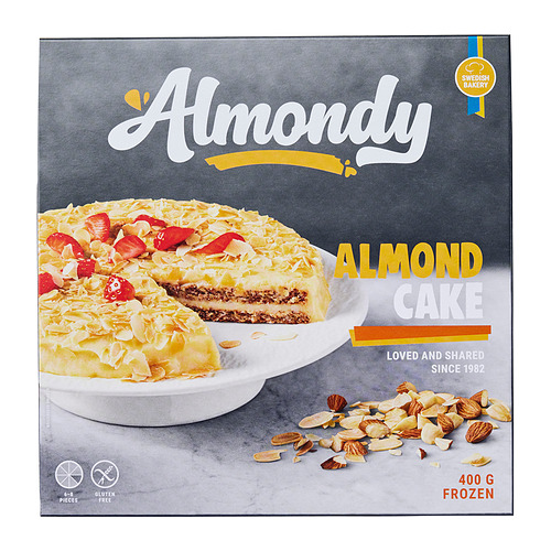 ALMONDY almond cake, frozen