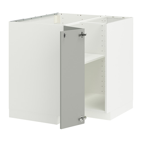 METOD corner base cabinet with shelf