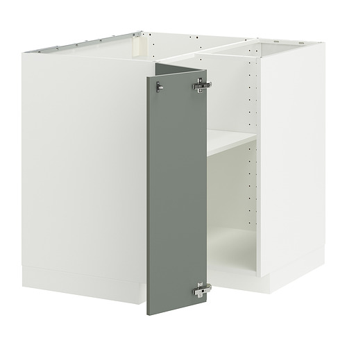 METOD corner base cabinet with shelf