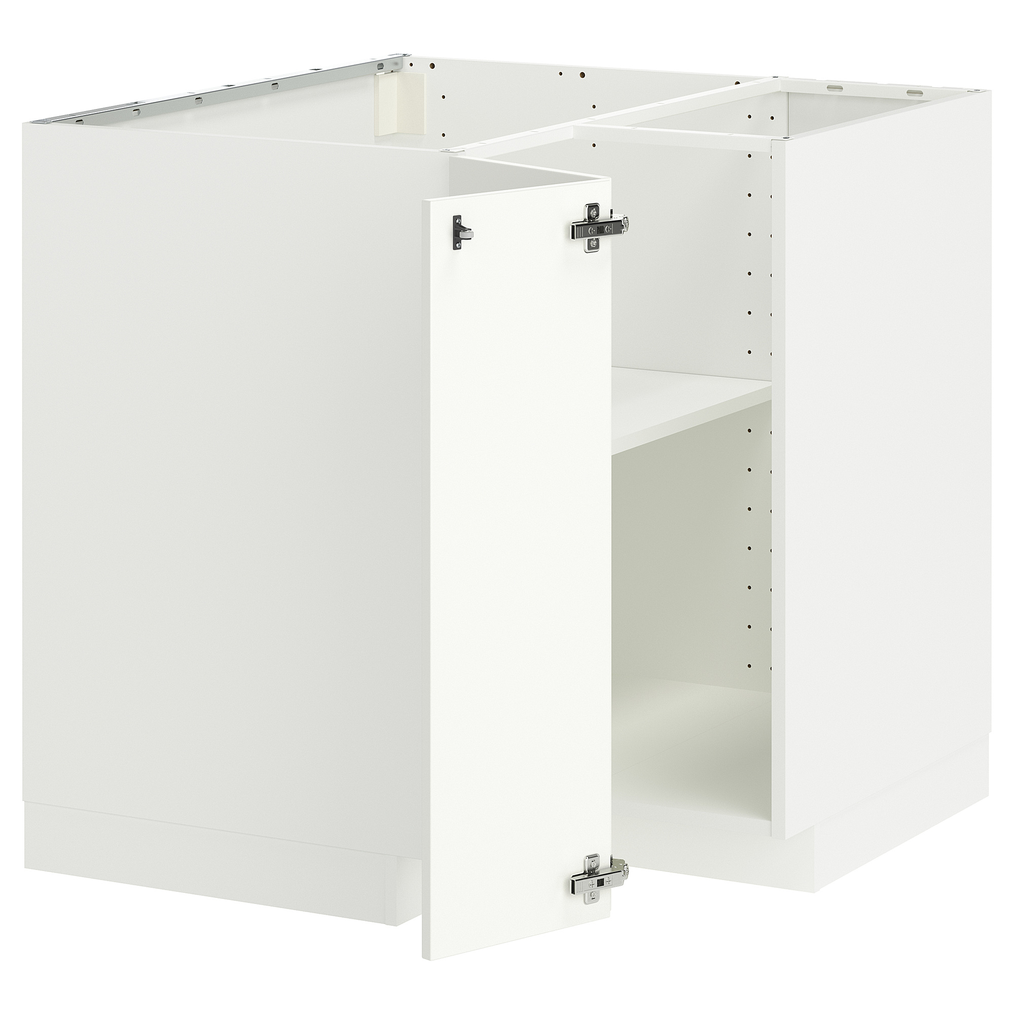 METOD corner base cabinet with shelf