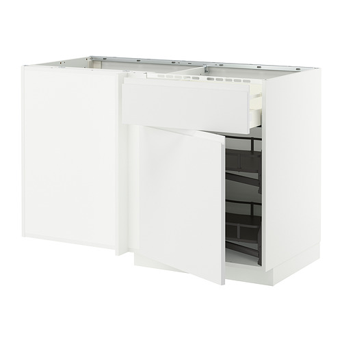 METOD/MAXIMERA corner base cab w drawer and p-out