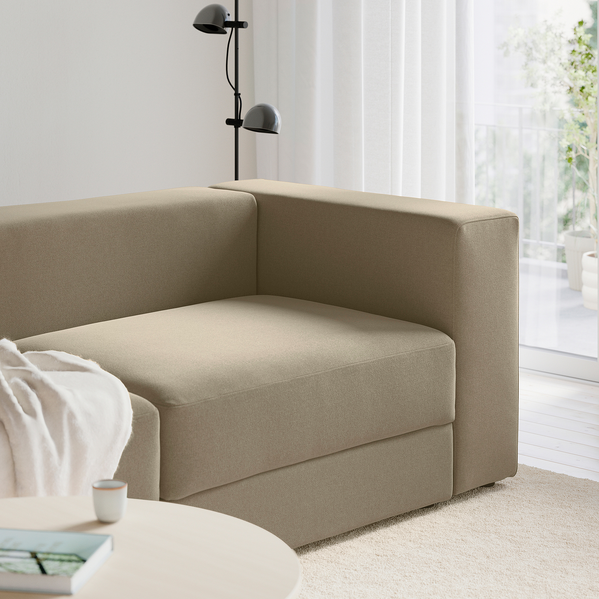 JÄTTEBO modular corner sofa, 6 seat