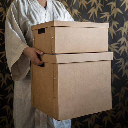 GÄRDESGÅRD storage box with lid