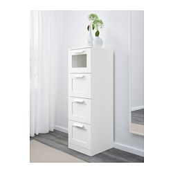 BRIMNES - chest of 4 drawers, black/frosted glass | IKEA Hong Kong and Macau - PE631466_S3