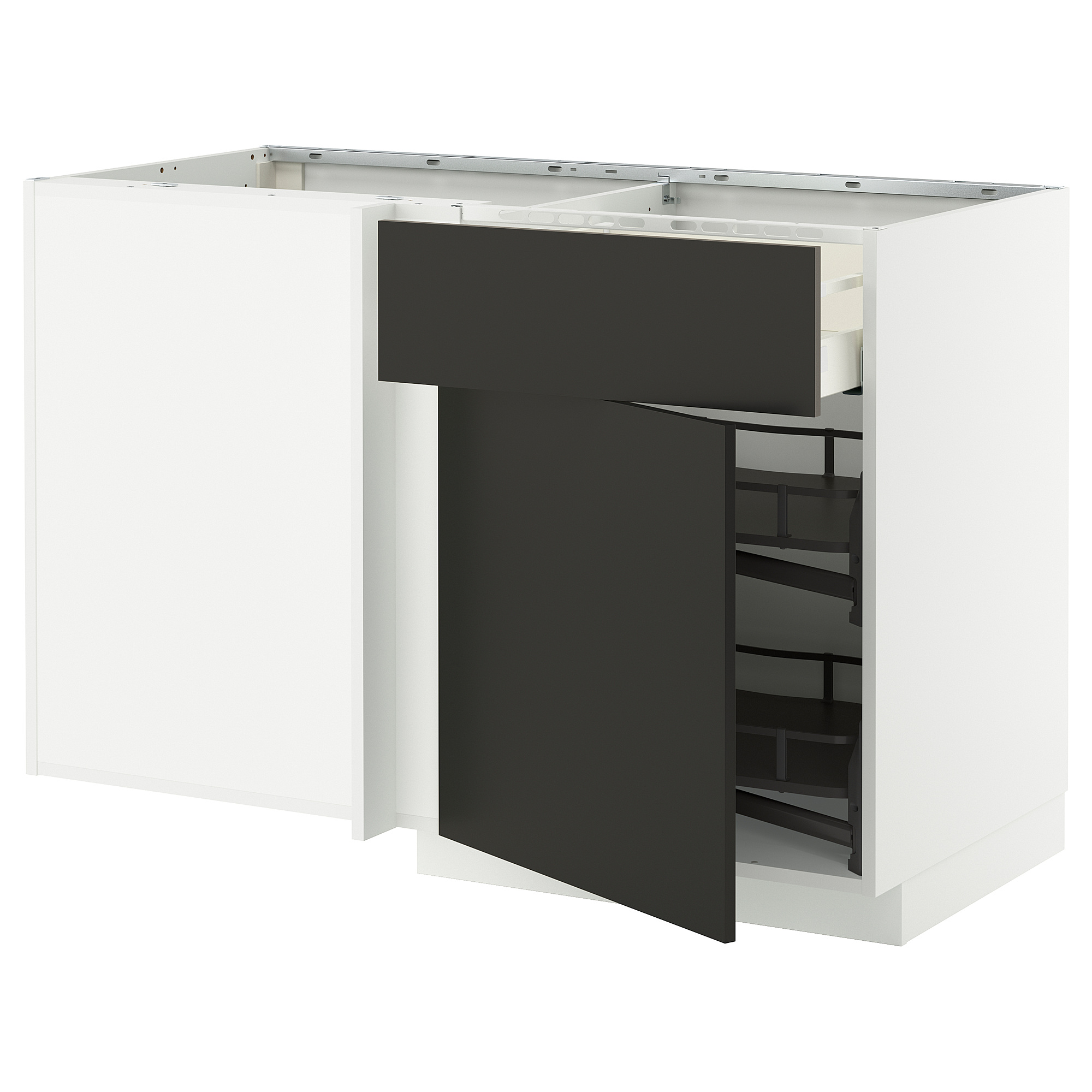 METOD/MAXIMERA corner base cab w drawer and p-out