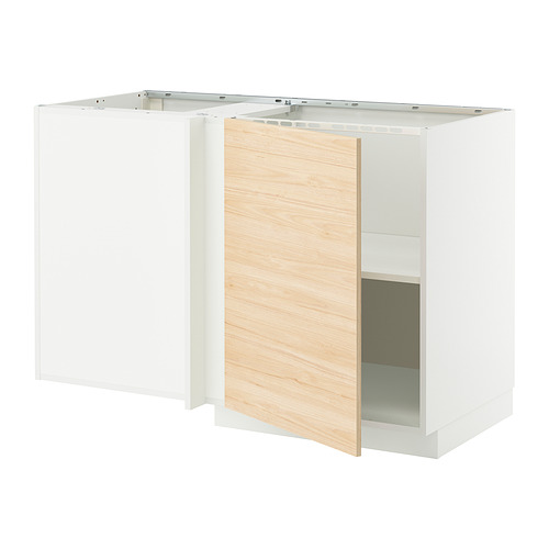 METOD corner base cabinet with shelf