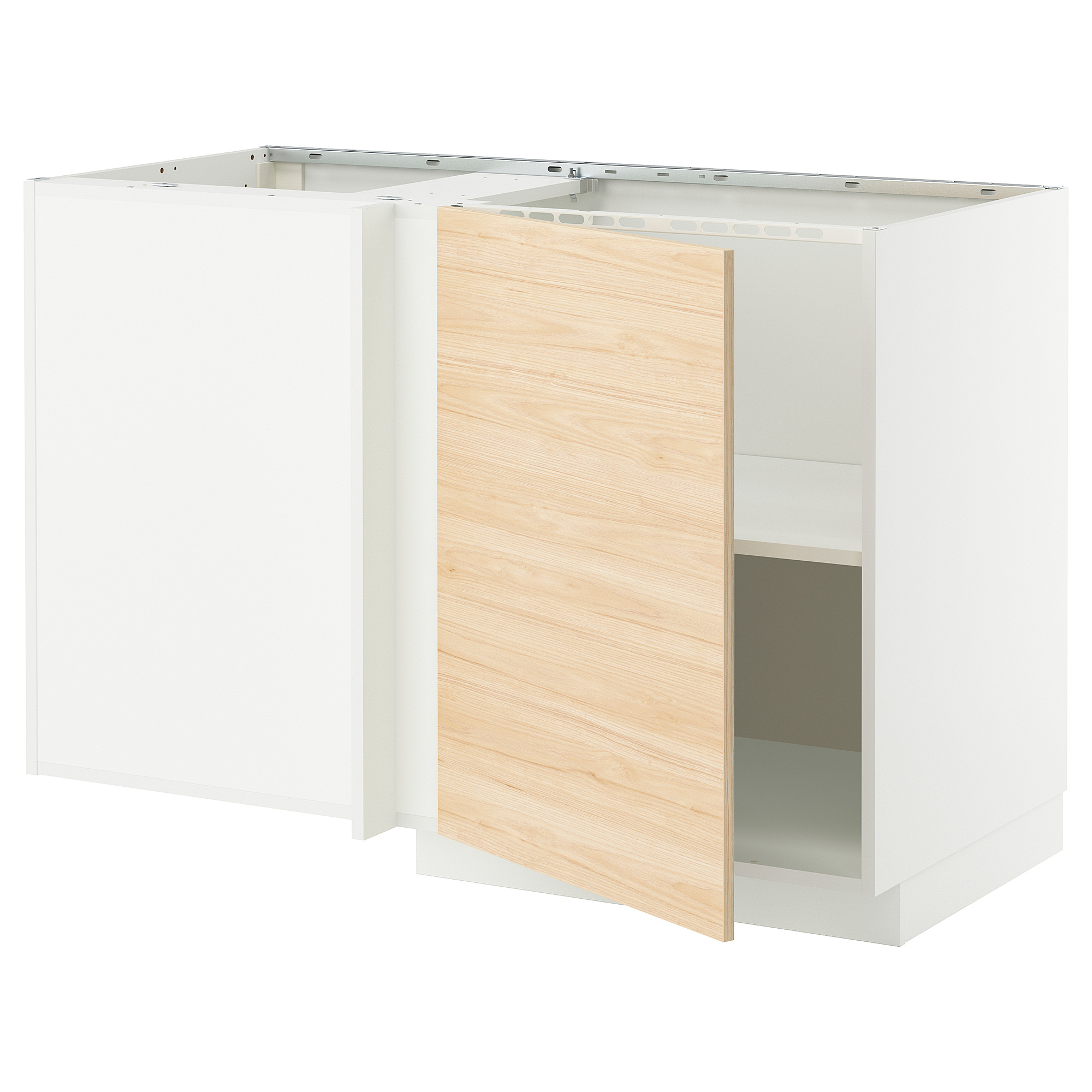 METOD corner base cabinet with shelf