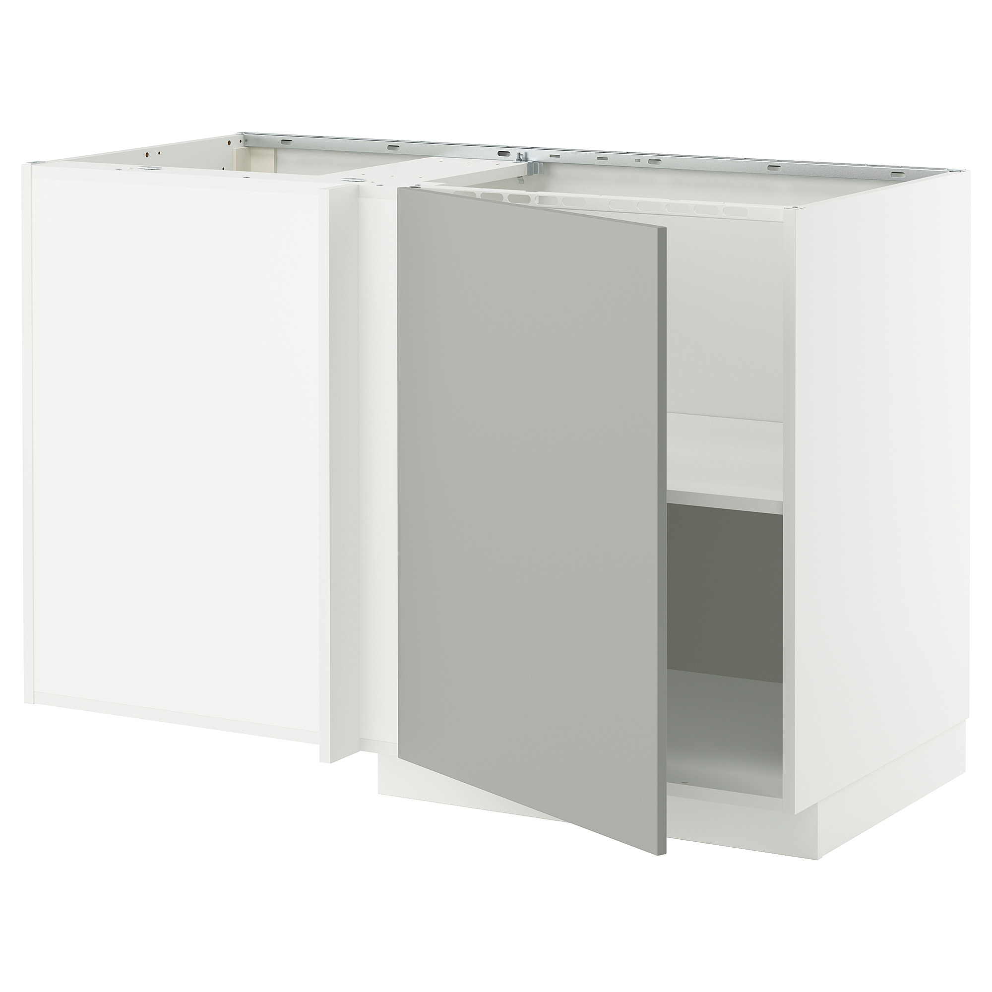 METOD corner base cabinet with shelf