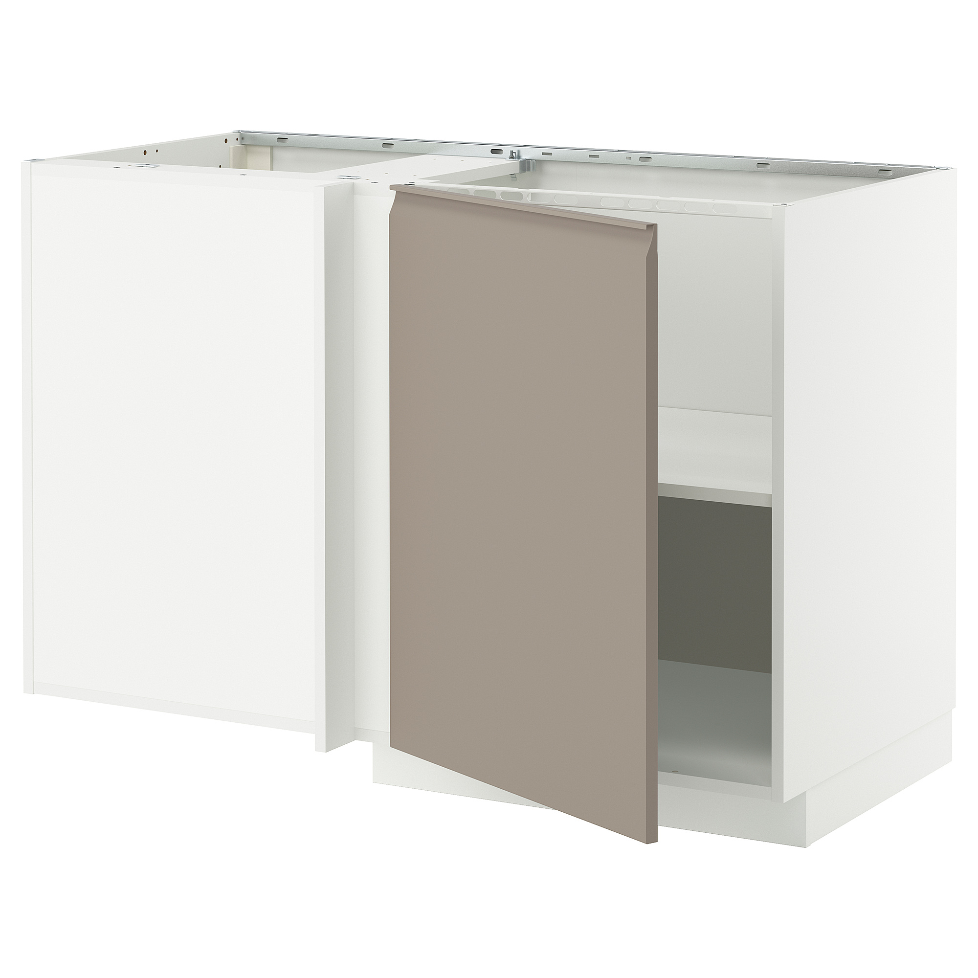 METOD corner base cabinet with shelf