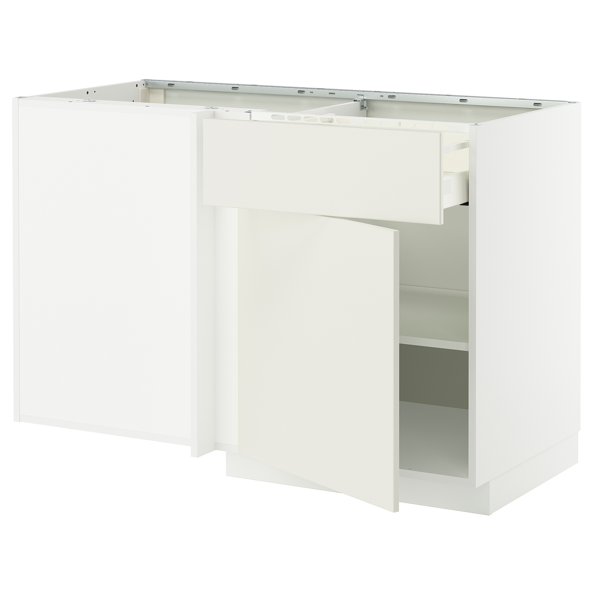 METOD/MAXIMERA corner base cab w drawer and shelf