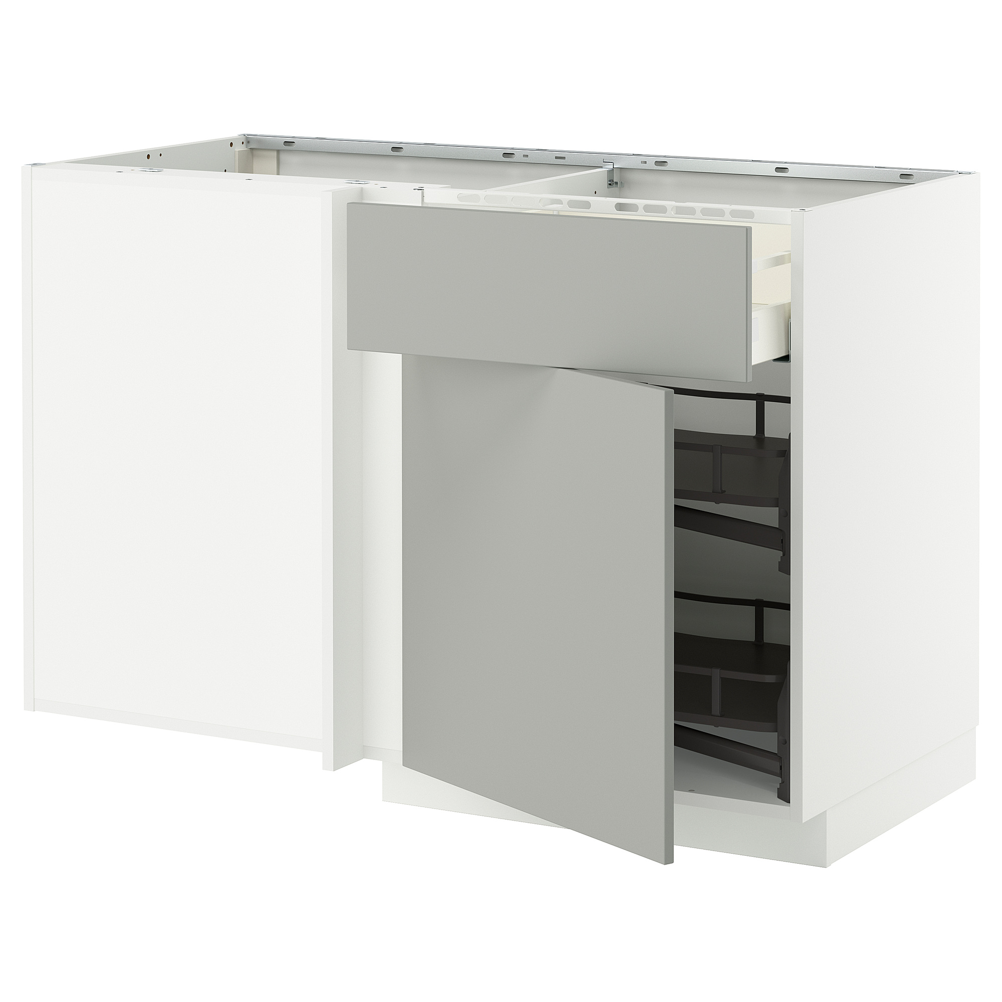 METOD/MAXIMERA corner base cab w drawer and p-out