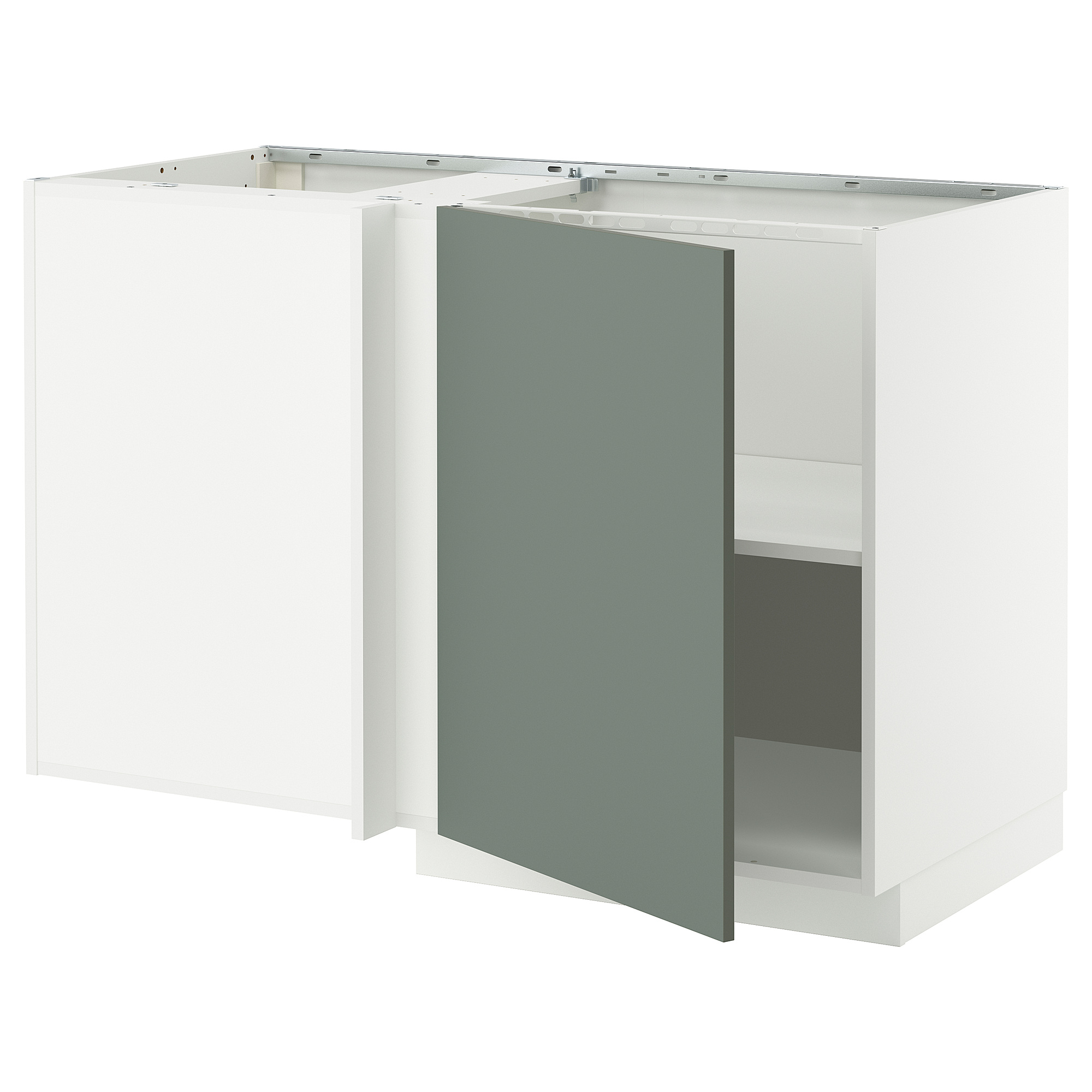METOD corner base cabinet with shelf