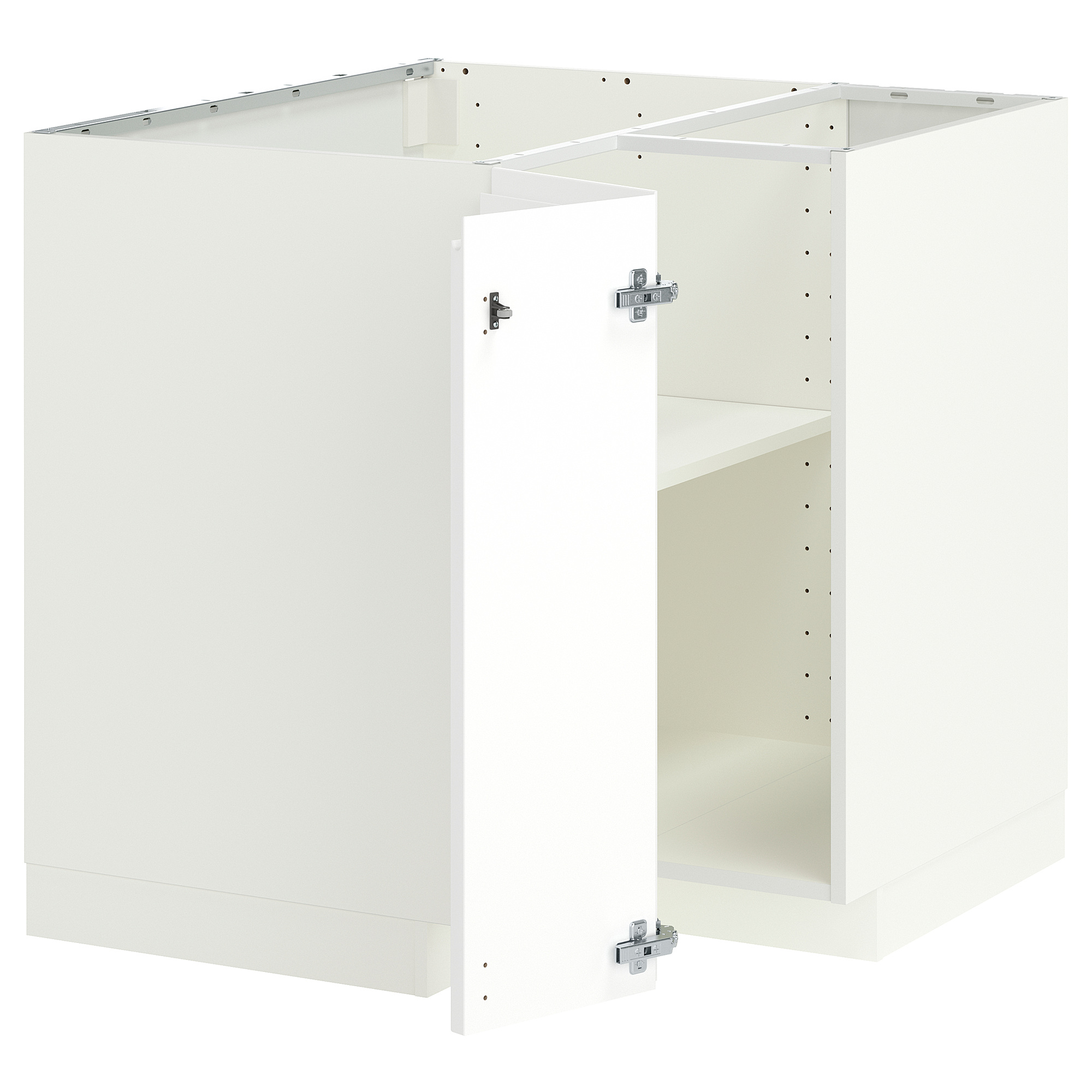 METOD corner base cabinet with shelf