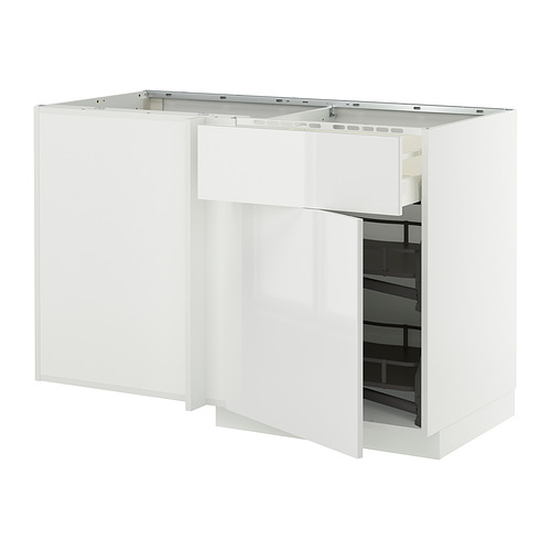 METOD/MAXIMERA corner base cab w drawer and p-out