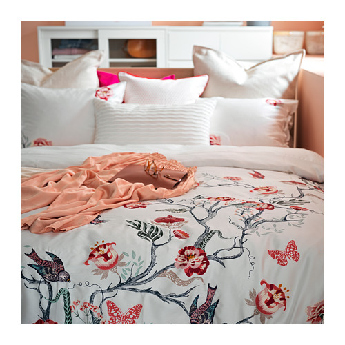 JÄTTELILJA duvet cover and 2 pillowcases