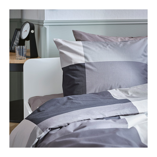 BRUNKRISSLA duvet cover and pillowcase