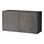 BESTÅ - shelf unit with doors, black-brown/Kallviken dark grey | IKEA Hong Kong and Macau - PE824447_S1