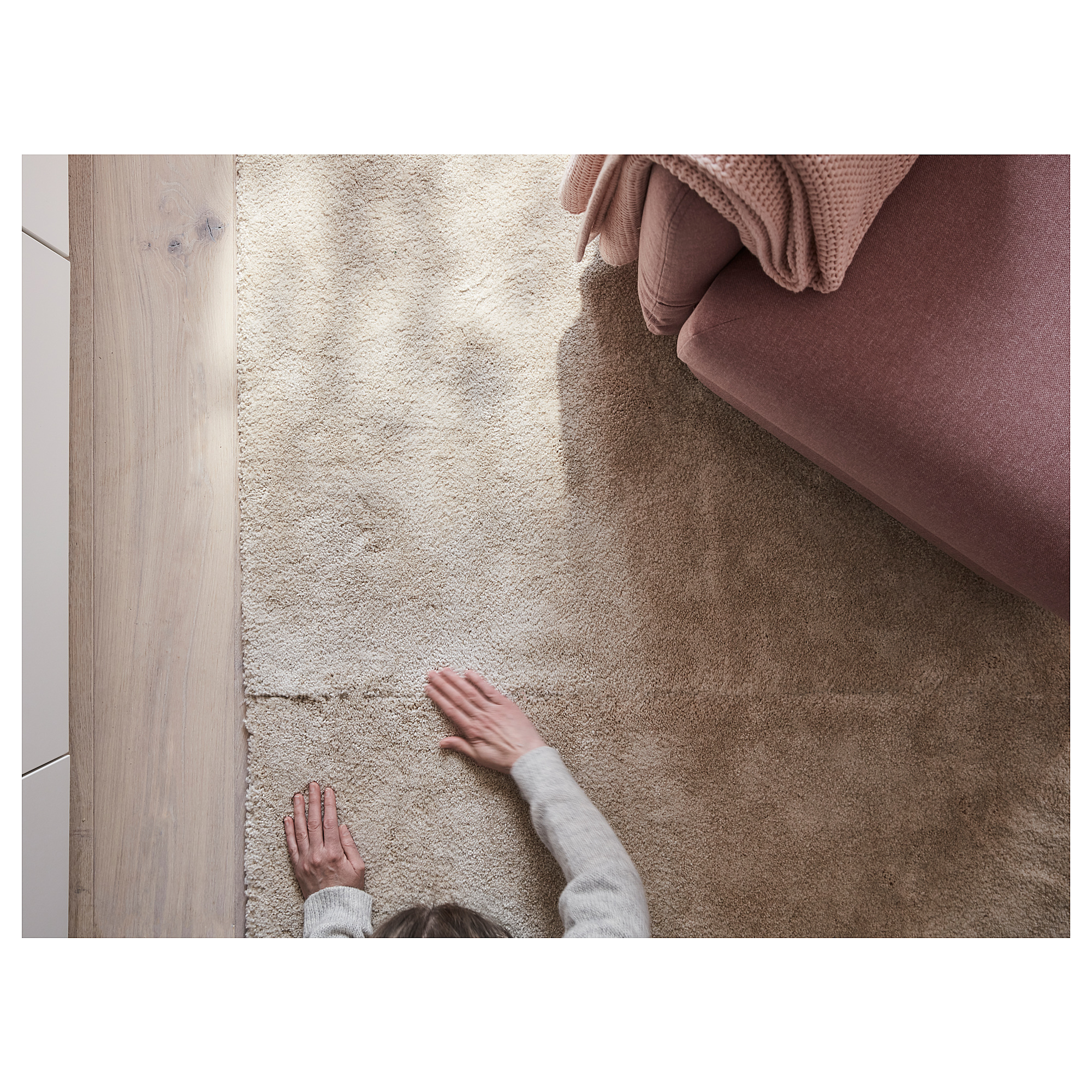 STOENSE rug, low pile, 200x300 cm, offwhite IKEA Hong Kong and Macau