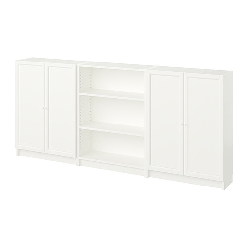 BILLY/OXBERG bookcase combination with doors