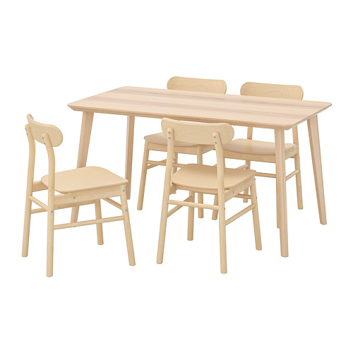 RÖNNINGE/LISABO table and 4 chairs