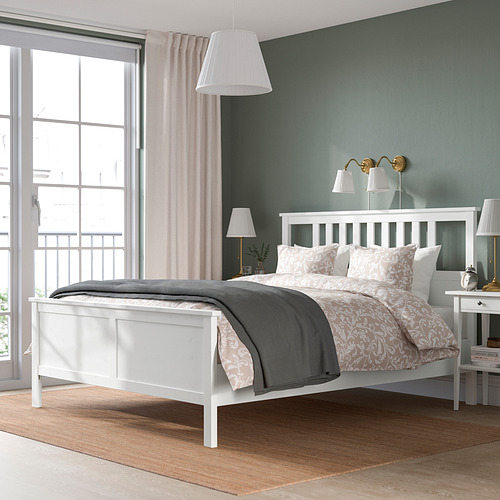 HEMNES bed frame with mattress