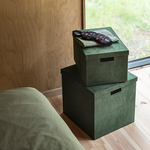 GJÄTTA storage box with lid