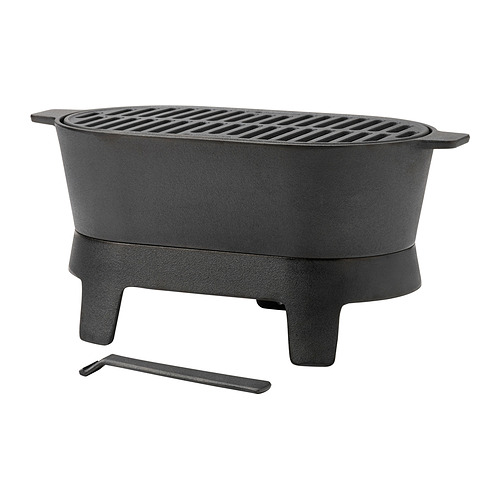 SOLUPPGÅNG - 燒烤架, 鑄鐵, 21x43 厘米 | IKEA 香港及澳門 - E1007376_S4