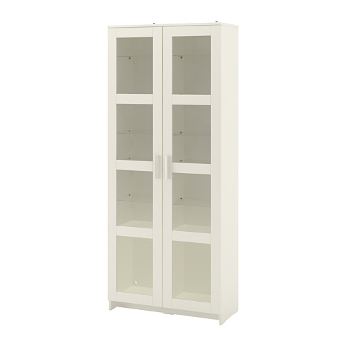 BRIMNES glass-door cabinet