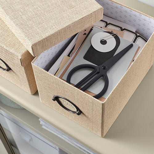 KVARNVIK storage box with lid