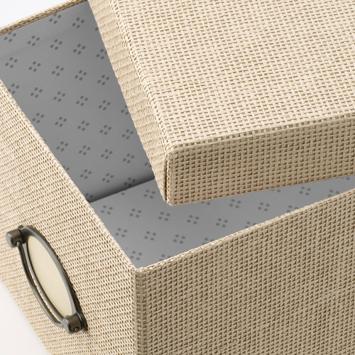 KVARNVIK storage box with lid