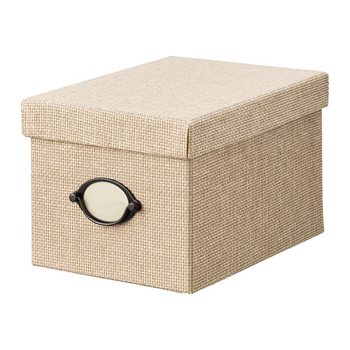 KVARNVIK storage box with lid