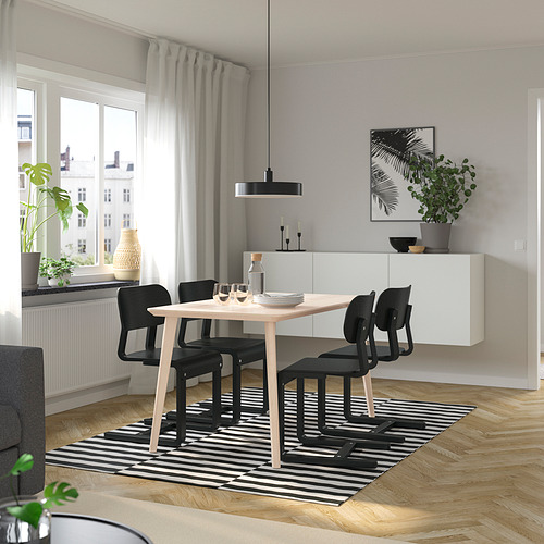 LYCKAN/LISABO table and 4 chairs