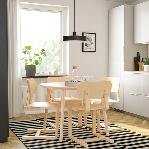 LYCKAN/LISABO table and 4 chairs