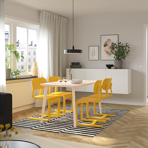 LYCKAN/LISABO table and 4 chairs